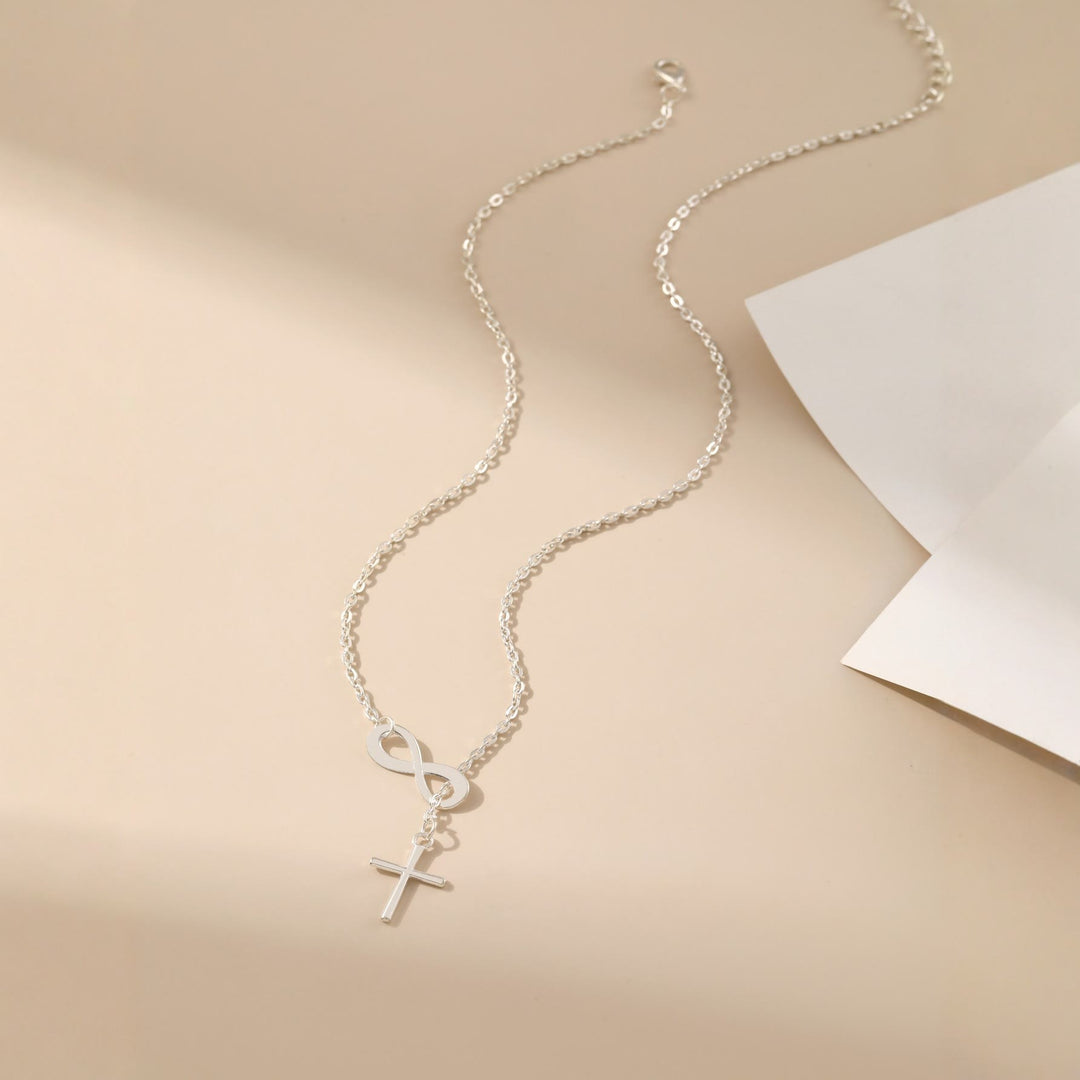 Christianartworkshop Infinity & Cross Necklace: Enduring Faith Statement & Daily Wear Accessory - image 2