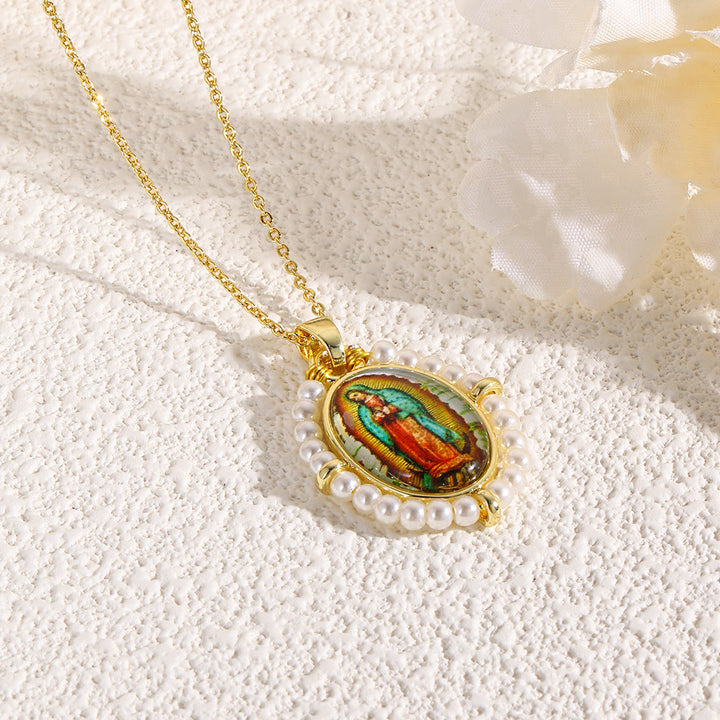 Christianartworkshop Sacred Icon Pendant Necklace: Gentle Faith Accent for Daily Wear - D - image 4