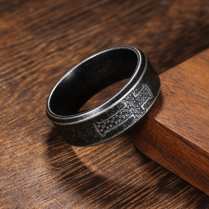 Christianartworkshop Dot-Accent Cross Ring: Quiet Devotion for Everyday Moments - UK Size Z（US 13） - image 0