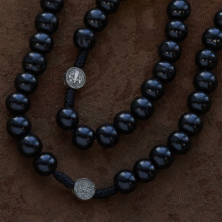 Christianartworkshop Beaded Rosary with St. Benedict Medal: Tender Faith for Prayer Moments - image 13