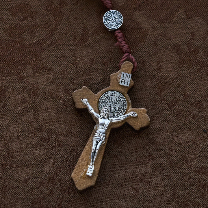 Christianartworkshop Beaded Rosary with St. Benedict Medal: Tender Faith for Prayer Moments - image 7