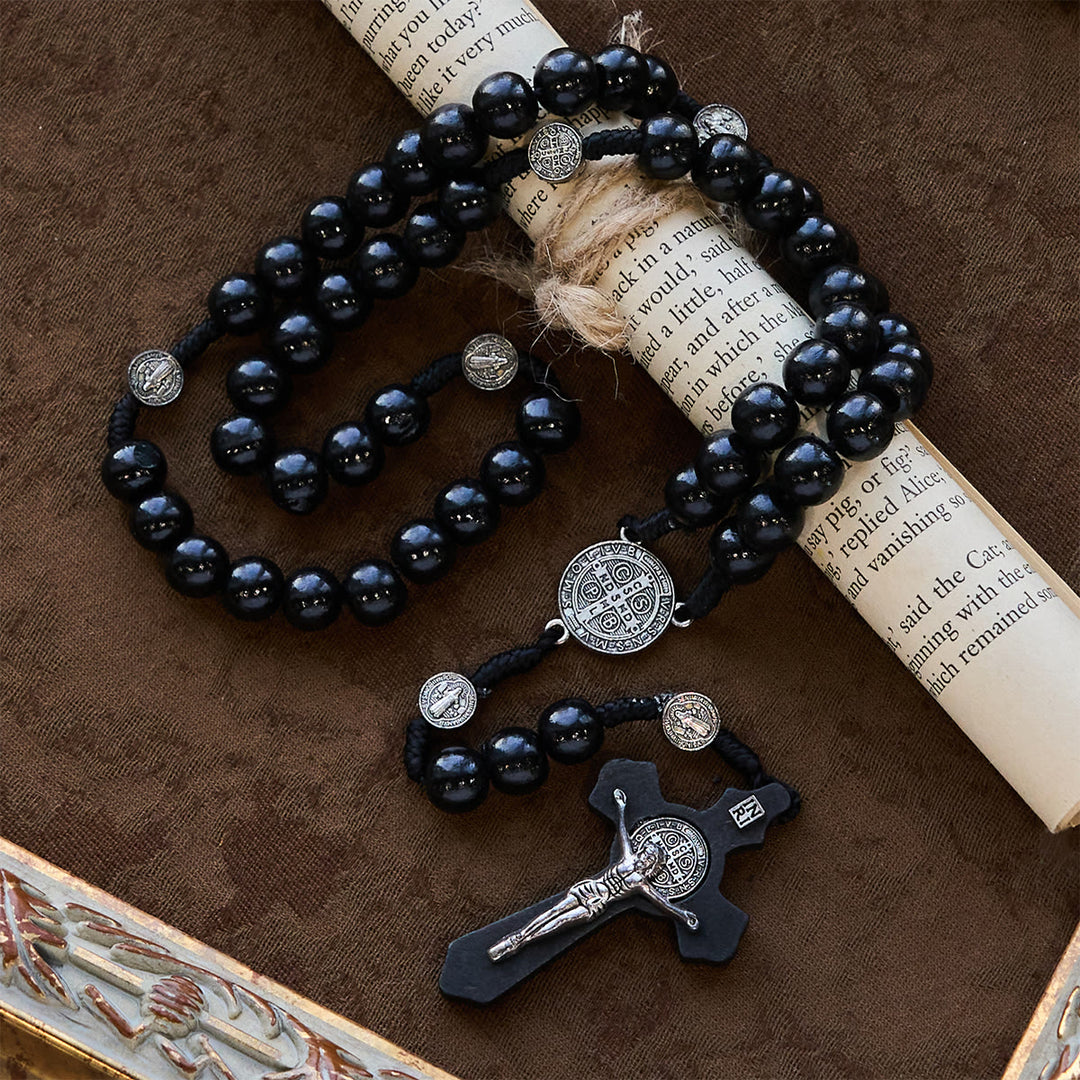 Christianartworkshop Beaded Rosary with St. Benedict Medal: Tender Faith for Prayer Moments - image 12