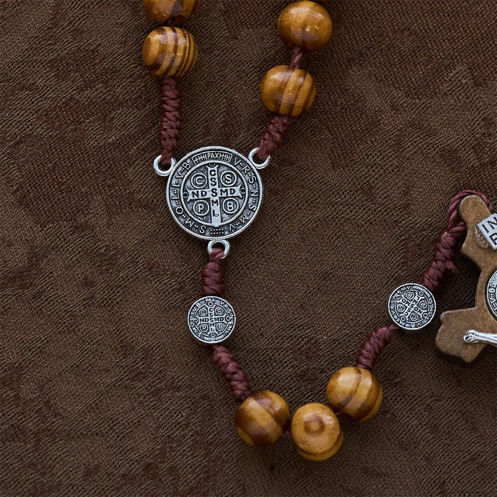 Christianartworkshop Beaded Rosary with St. Benedict Medal: Tender Faith for Prayer Moments - image 6