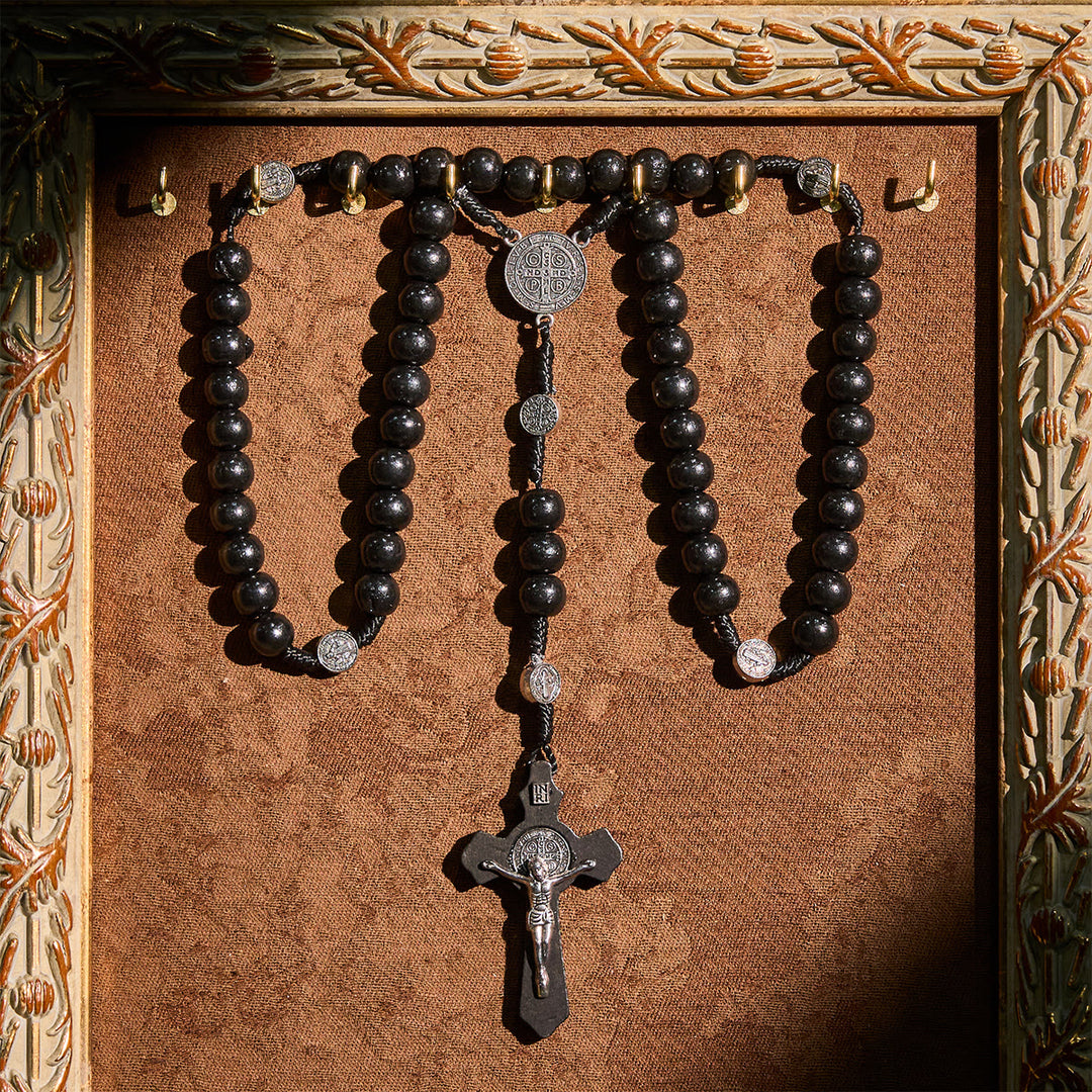 Christianartworkshop Beaded Rosary with St. Benedict Medal: Tender Faith for Prayer Moments - image 9