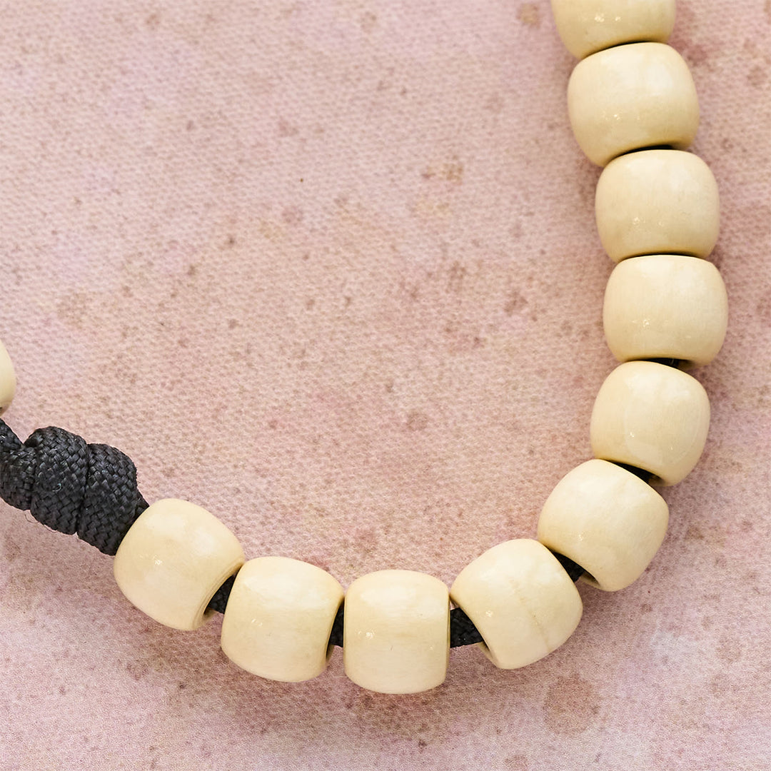 Christianartworkshop Wood Beads Pocket Rosary with Protection of St. Benedict - image 6