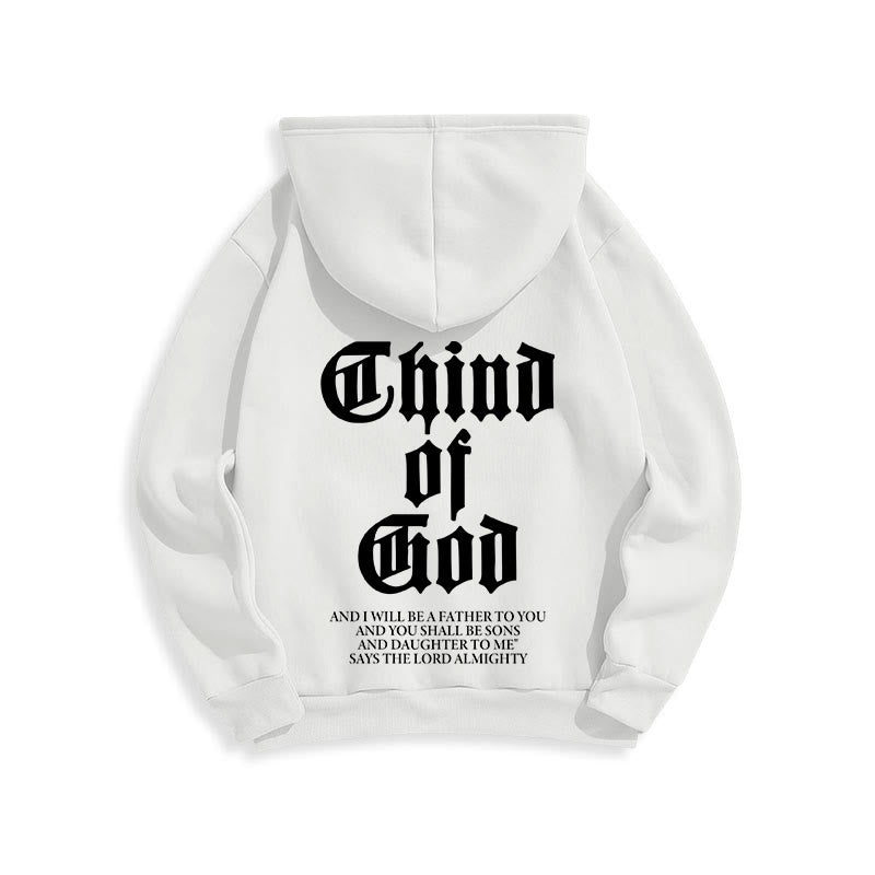 Christianartworkshop Child of God Scripture Fleece Lined Polyester Hoodie - image 21
