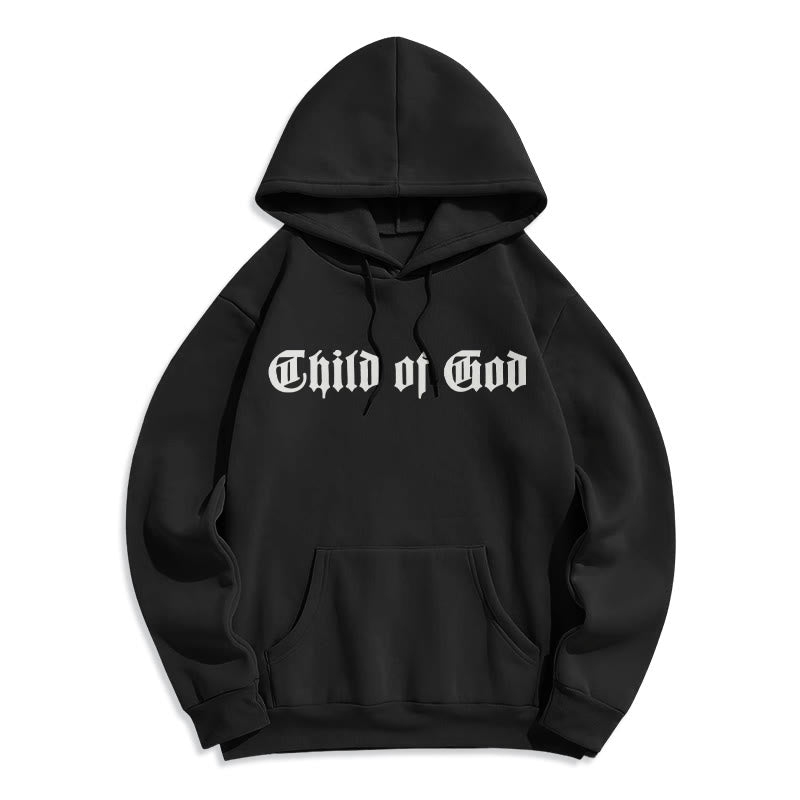 Christianartworkshop Child of God Scripture Fleece Lined Polyester Hoodie - image 1