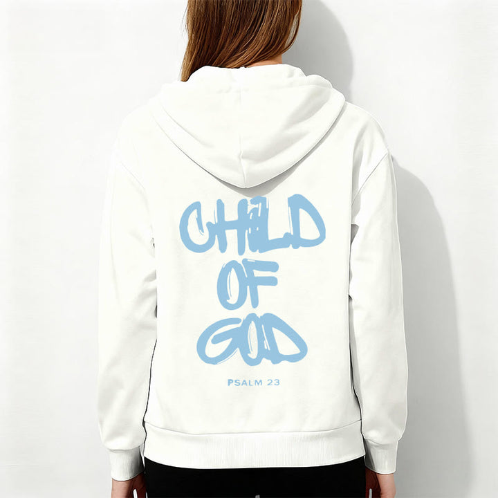 Christianartworkshop Faith Graffiti Child of God Adult Fleece Lined Polyester Hoodie - image 4