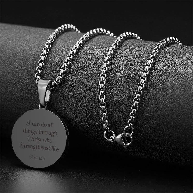 Christianartworkshop Sports Prayer Pendant Necklace: Philippians 4:13 & Sport Icon for Daily Carry - image 9