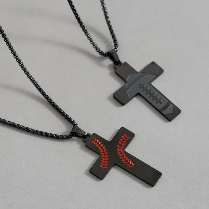Christianartworkshop Personalizable Sport Cross Necklace: Faith Symbol & Hobby Details for Daily Wear - image 2