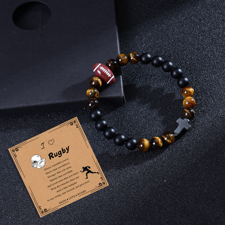Christianartworkshop Tiger Eye & Matte Sport Bracelet: Constant Strength Reminder for Daily Life - image 5