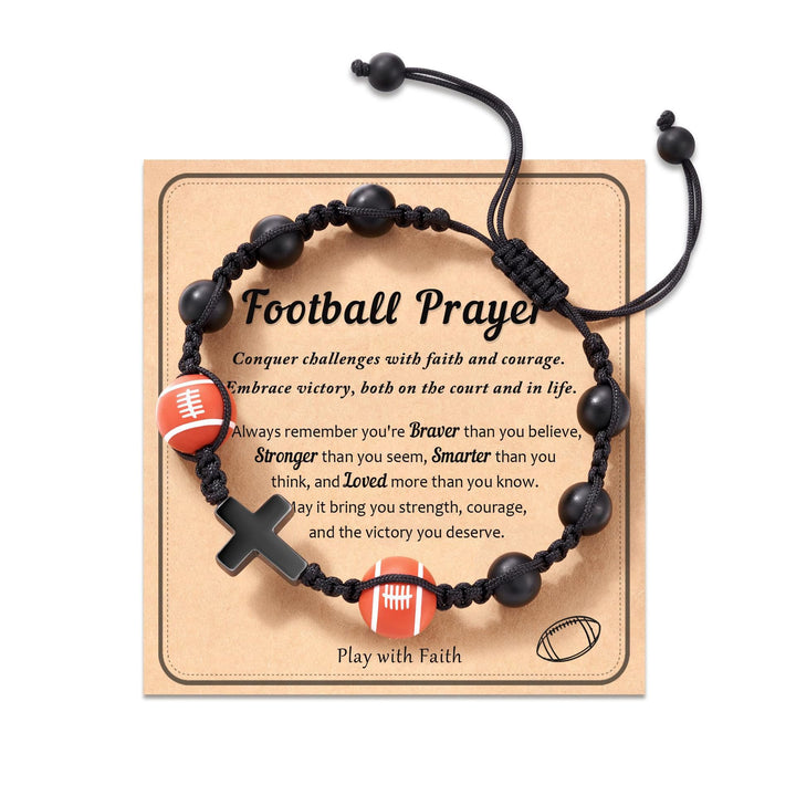 Christianartworkshop Sport-Themed Faith Bracelet: Heartfelt Message Card for Daily Wear - Baseball-Prayer - image 8