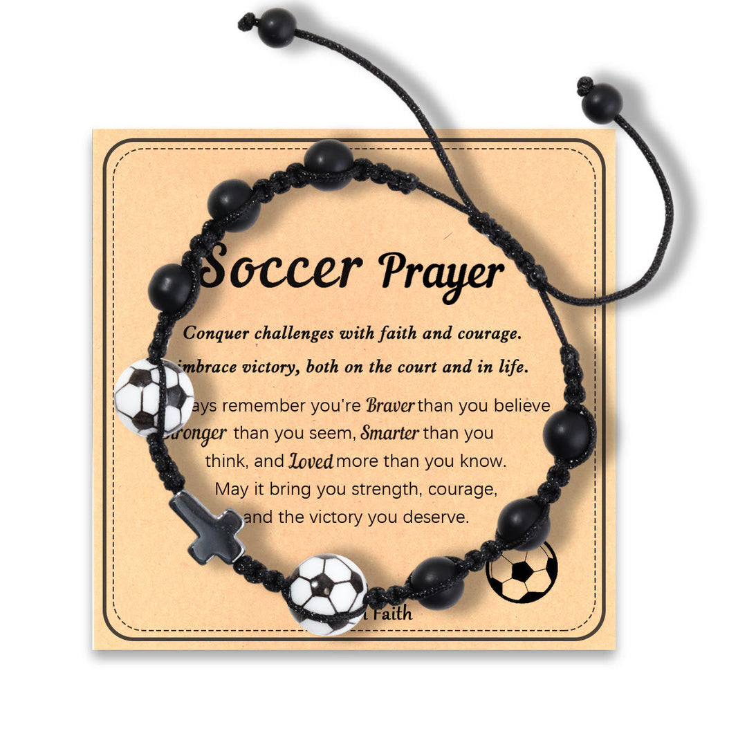 Christianartworkshop Sport-Themed Faith Bracelet: Heartfelt Message Card for Daily Wear - Basketball-Prayer - image 4