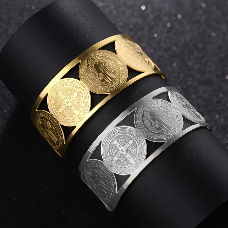 Christianartworkshop St. Benedict Medal Bracelet: Portable Reminder of Divine Grace - image 0