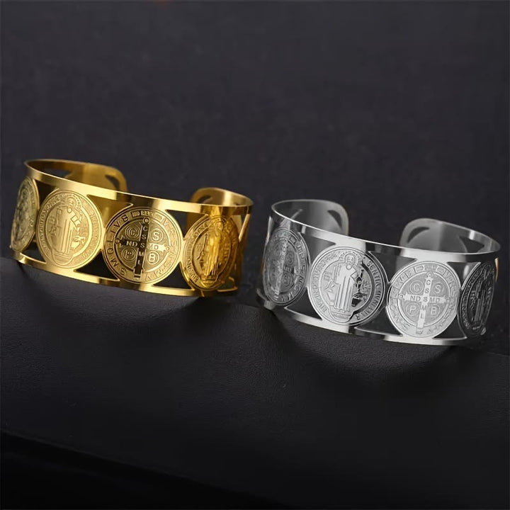 Christianartworkshop St. Benedict Medal Bracelet: Portable Reminder of Divine Grace - image 1