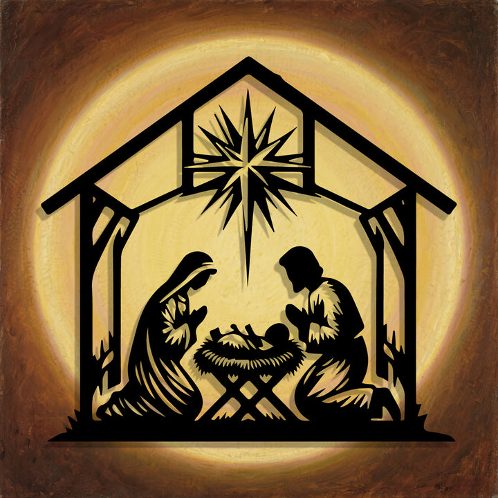 Christianartworkshop Nativity Star Metal Wall Decor: Daily Faith Reminder for Spaces - image 3