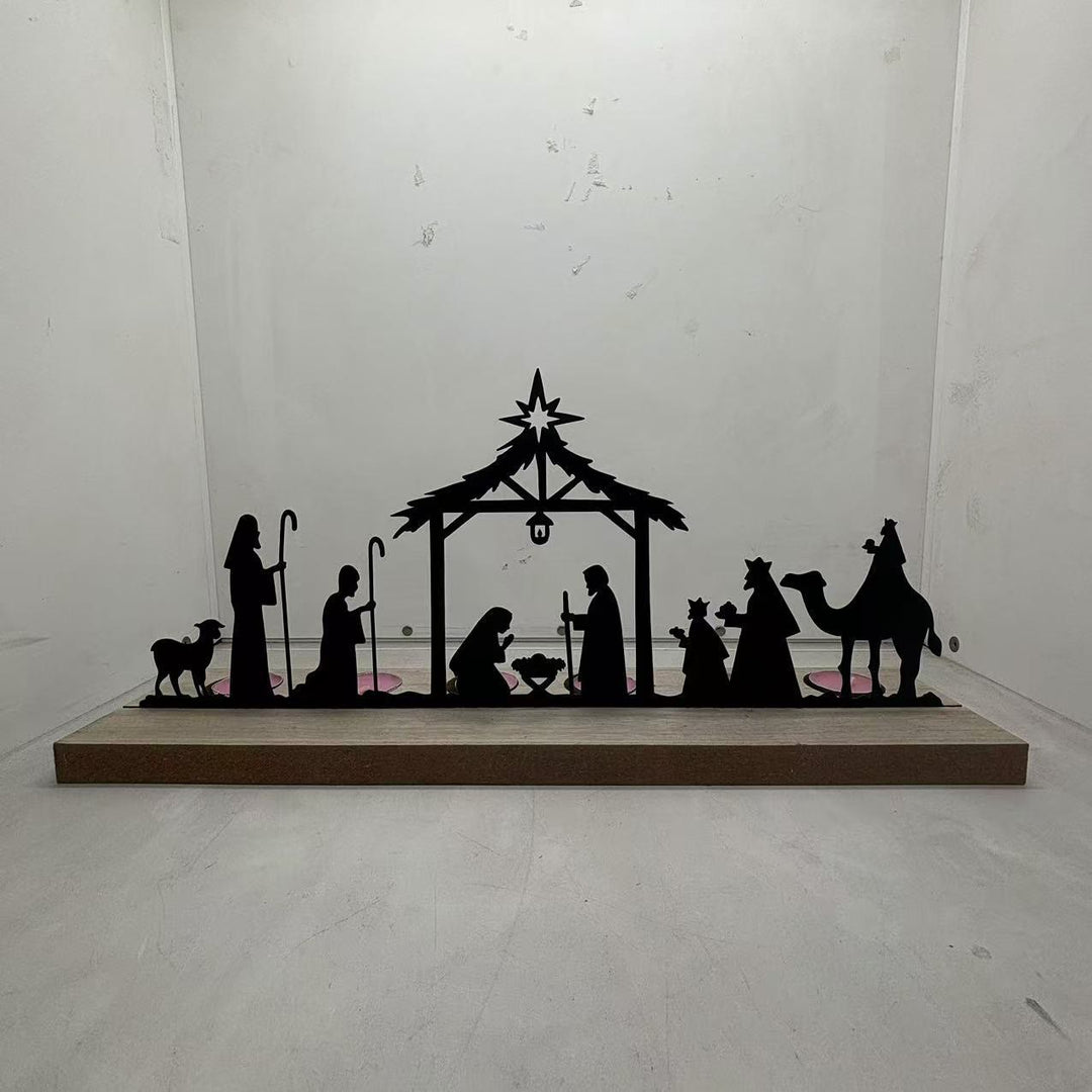 Christianartworkshop Bethlehem Star Nativity Iron Decor: Constant Wonder Reminder for Homes - image 6