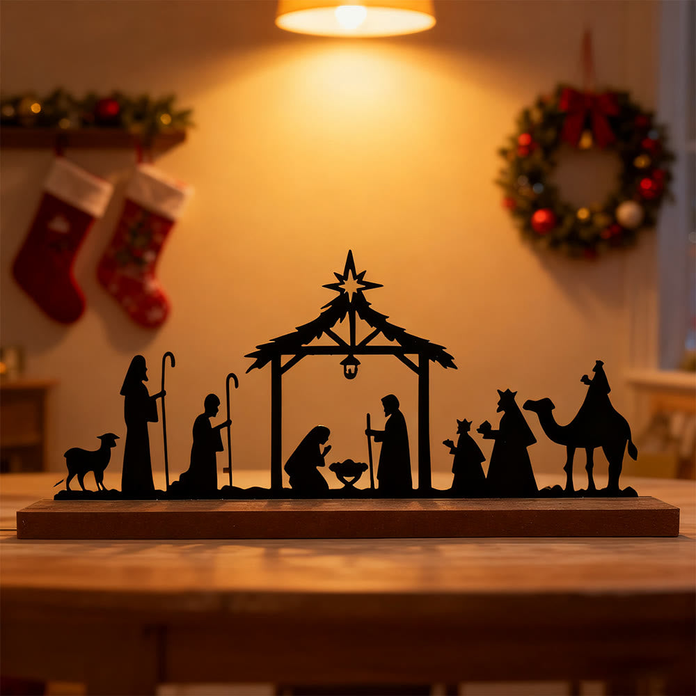 Christianartworkshop Bethlehem Star Nativity Iron Decor: Constant Wonder Reminder for Homes - image 1