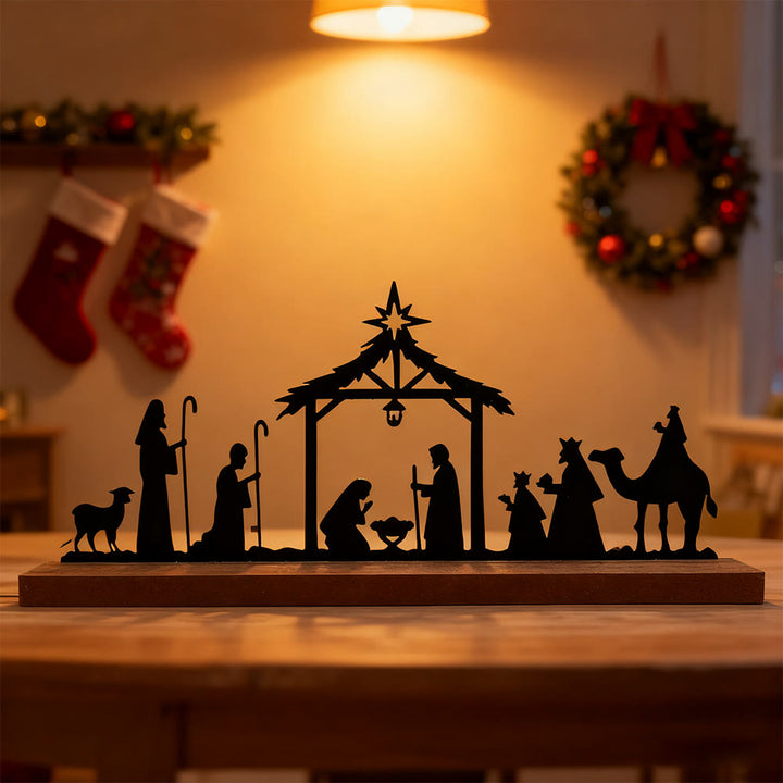 Christianartworkshop Bethlehem Star Nativity Iron Decor: Constant Wonder Reminder for Homes - image 1