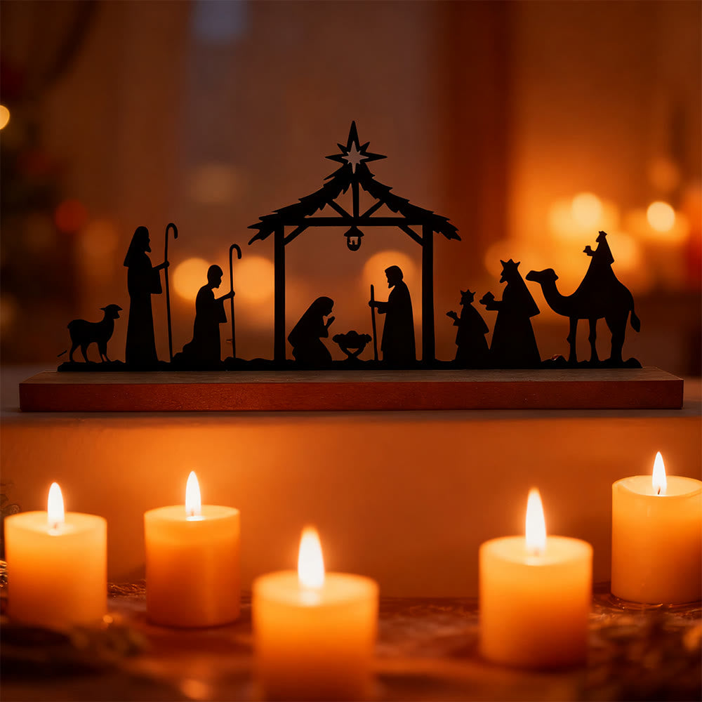 Christianartworkshop Bethlehem Star Nativity Iron Decor: Constant Wonder Reminder for Homes - image 2