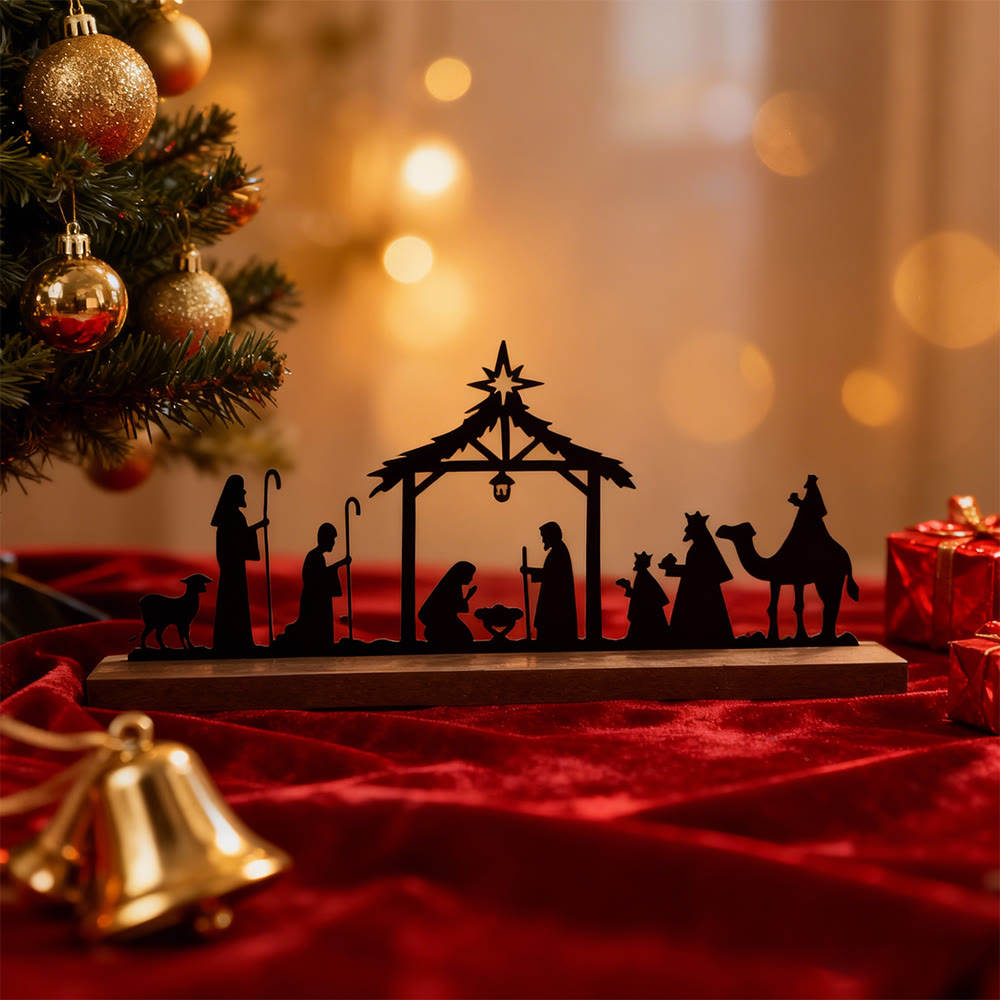 Christianartworkshop Bethlehem Star Nativity Iron Decor: Constant Wonder Reminder for Homes - image 4