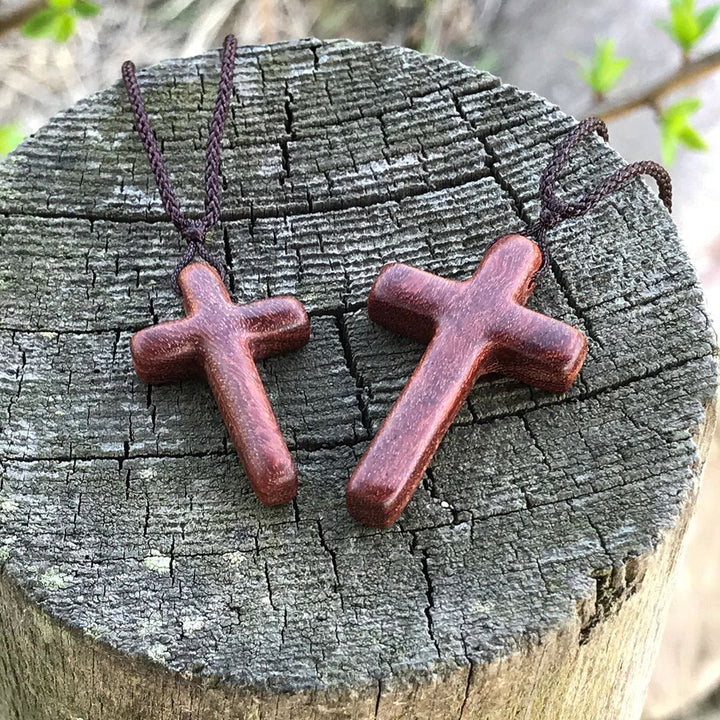 Christianartworkshop Handcrafted Red Sandalwood Cross Necklace — Simple Devotion, Everyday Wear - image 5