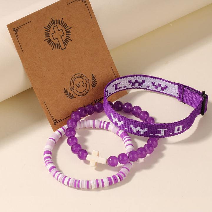 Christianartworkshop Faith Prompt Bracelet with Cross Bead & WWJD Card: Gift-Ready Keepsake - image 3