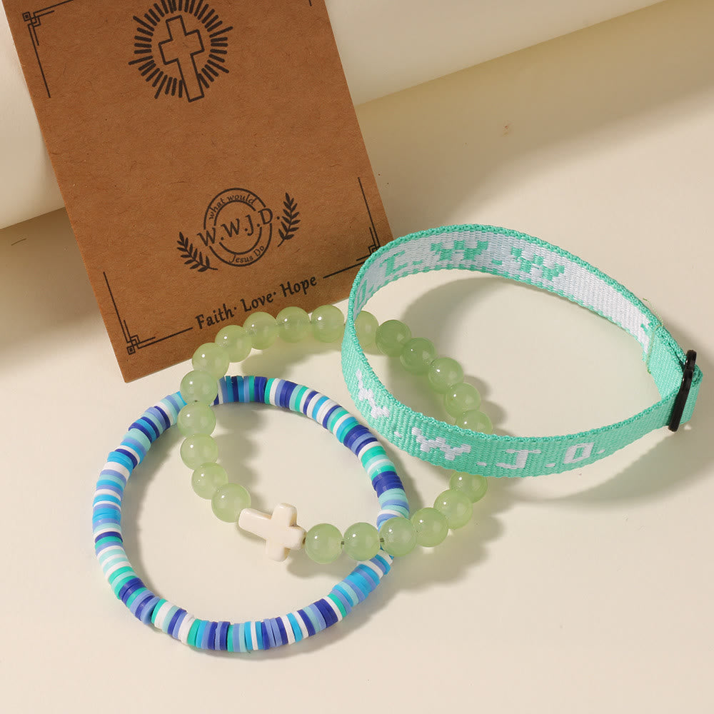 Christianartworkshop Faith Prompt Bracelet with Cross Bead & WWJD Card: Gift-Ready Keepsake - image 5