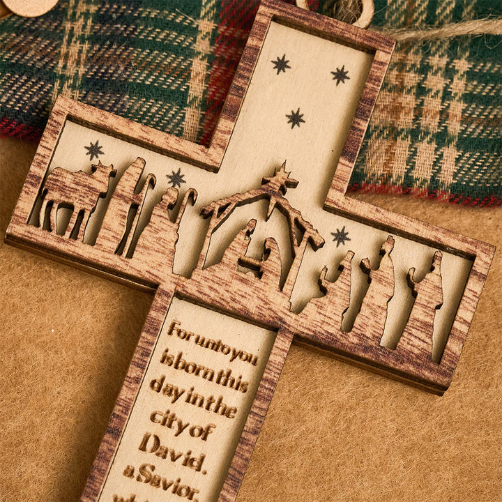 Christianartworkshop Cross Nativity 3D Hanging Ornament: Sacred Story & Scriptural Devotion - image 13