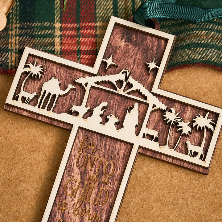 Christianartworkshop Cross Nativity 3D Hanging Ornament: Sacred Story & Scriptural Devotion - image 11