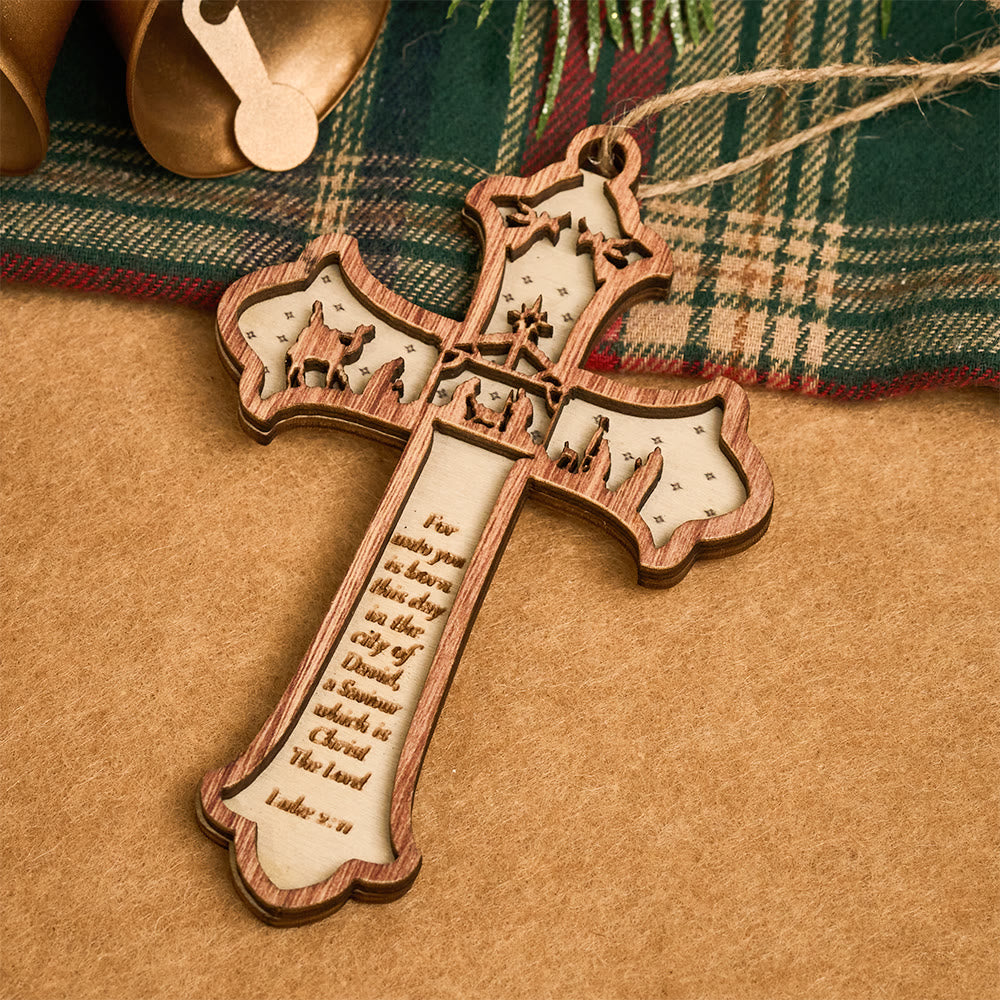 Christianartworkshop Cross Nativity 3D Hanging Ornament: Sacred Story & Scriptural Devotion - image 14