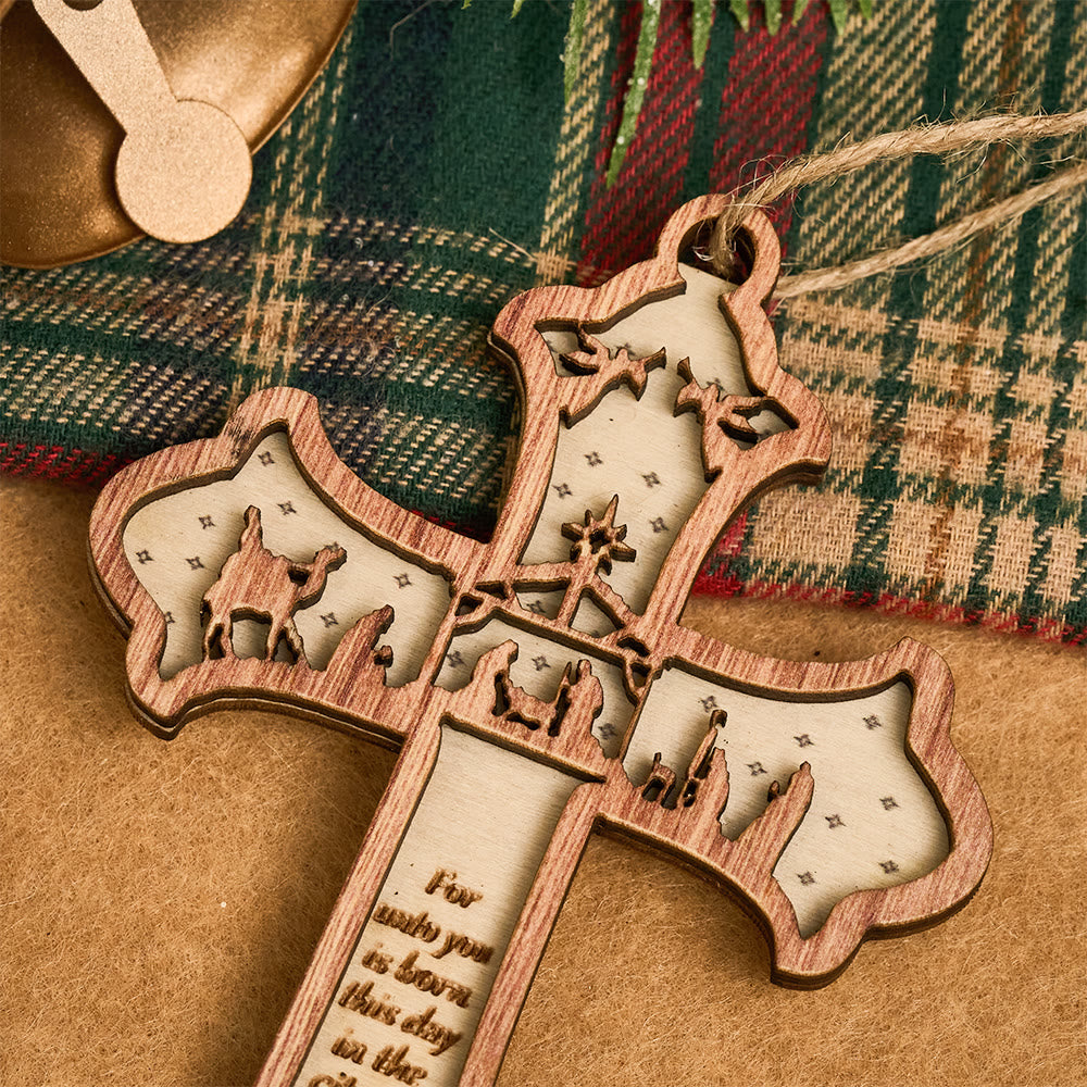 Christianartworkshop Cross Nativity 3D Hanging Ornament: Sacred Story & Scriptural Devotion - image 15
