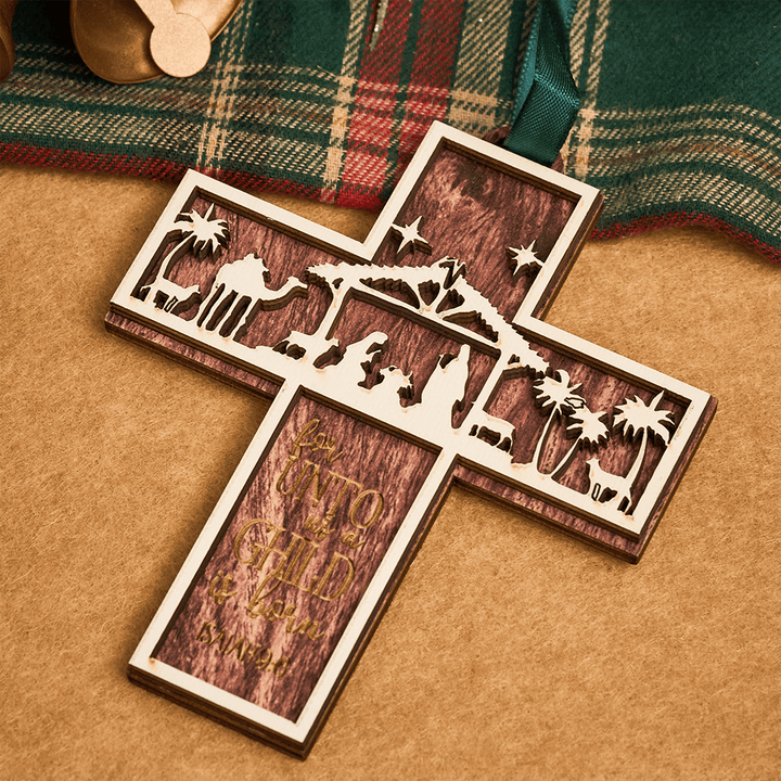Christianartworkshop Cross Nativity 3D Hanging Ornament: Sacred Story & Scriptural Devotion - image 9