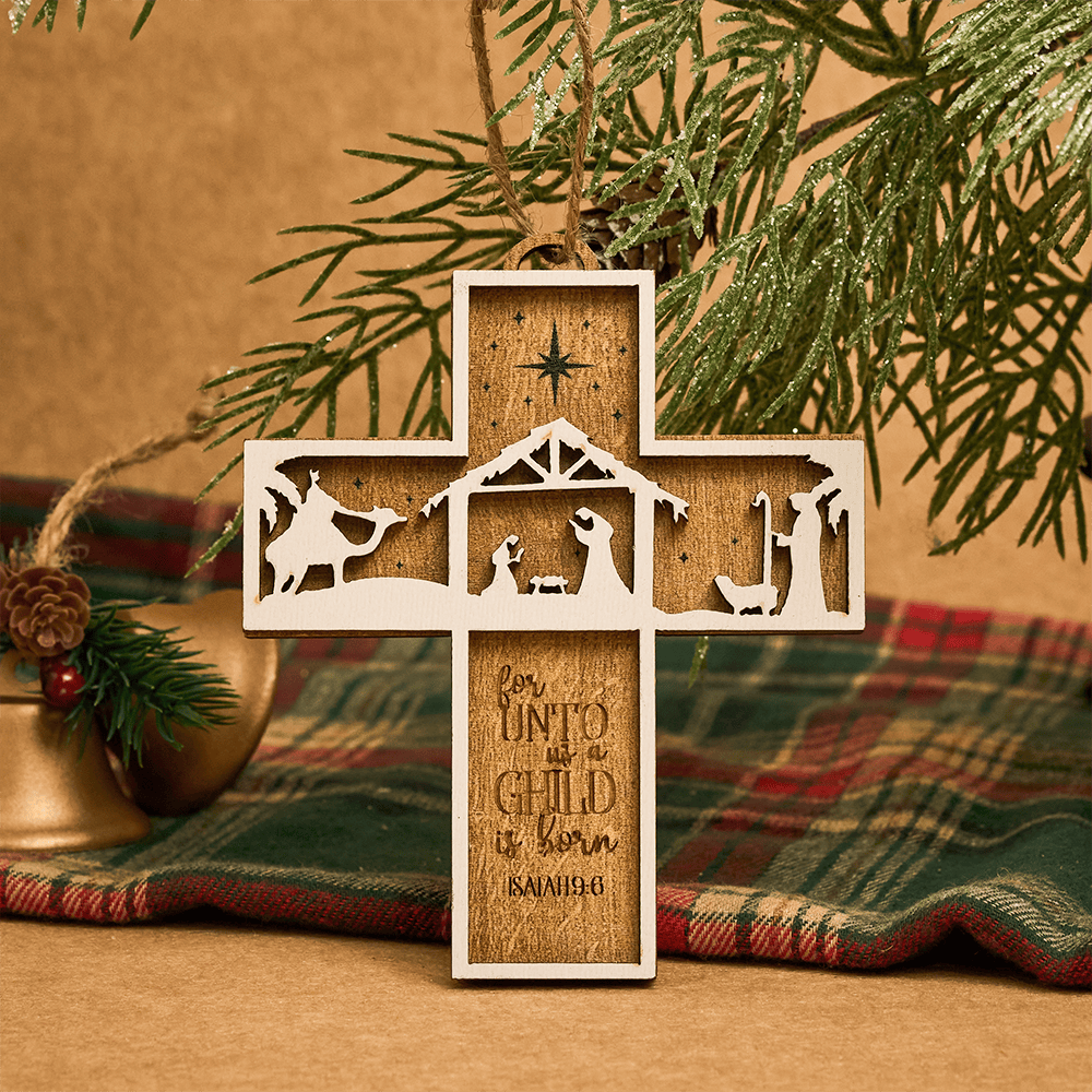 Christianartworkshop Cross Nativity 3D Hanging Ornament: Sacred Story & Scriptural Devotion - image 17