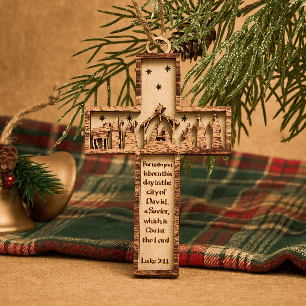 Christianartworkshop Cross Nativity 3D Hanging Ornament: Sacred Story & Scriptural Devotion - image 18