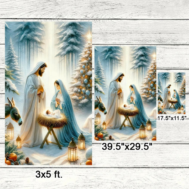 Christianartworkshop Jesus Is the Reason Nativity Garden Flag: Faith & Joy Reminder for Yards - image 11