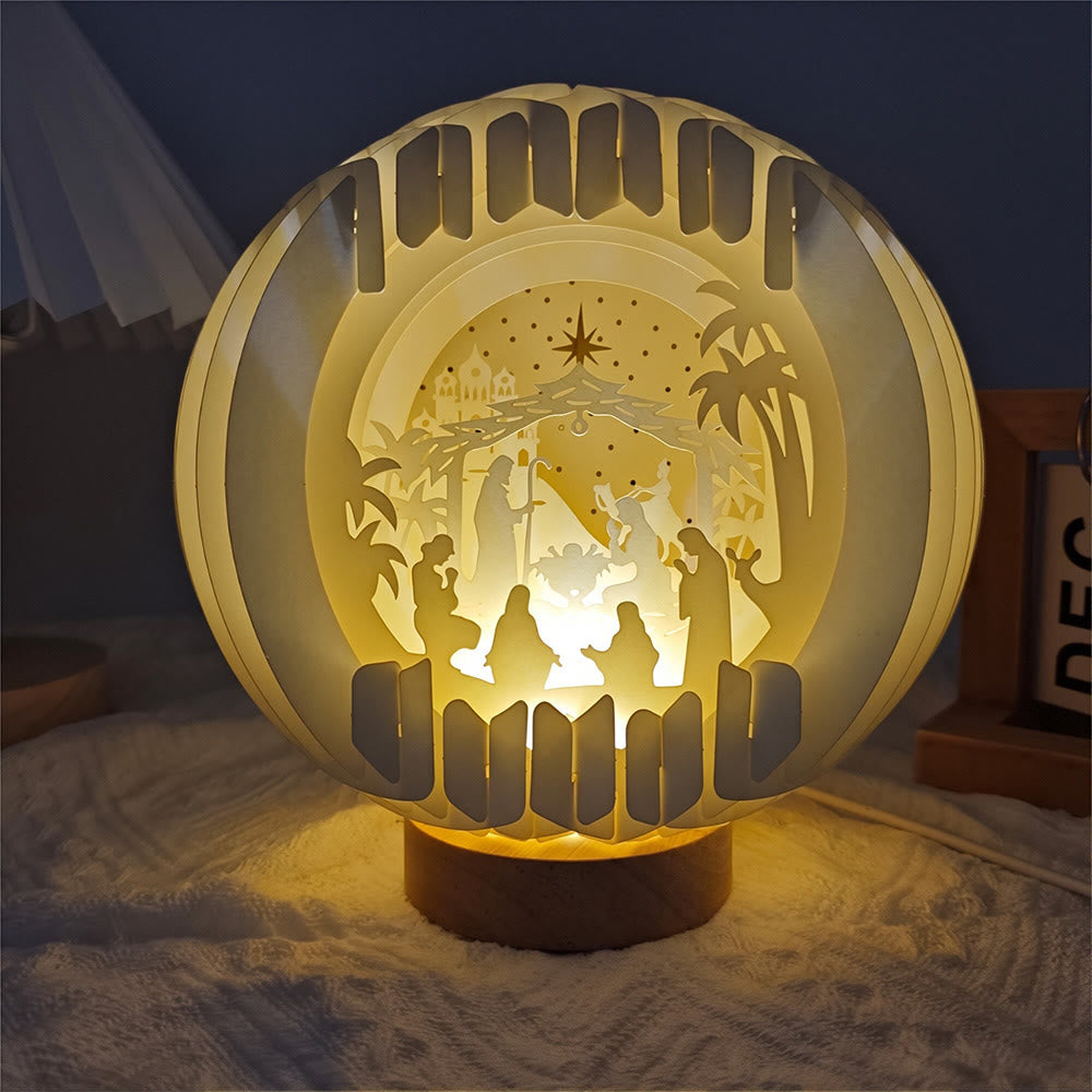 Christianartworkshop Nativity Globe Lamp: A Glowing Embrace of Christmas Faith & Wonder - image 3