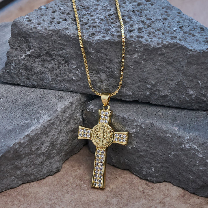 Christianartworkshop St. Benedict Emblem Series Cross Necklace: Faith & Grace Reminder for Daily Wear - image 2