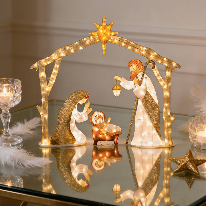 Christianartworkshop Illuminated Nativity Scene: A Glowing Tribute to Christmas Faith & Wonder - image 6