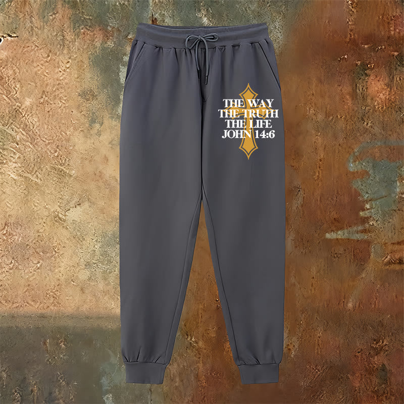 Christianartworkshop John Verse with Cross Sweatpants: Ideal for Church & Casual Days - image 22