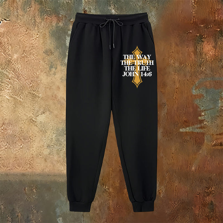 Christianartworkshop John Verse with Cross Sweatpants: Ideal for Church & Casual Days - image 2