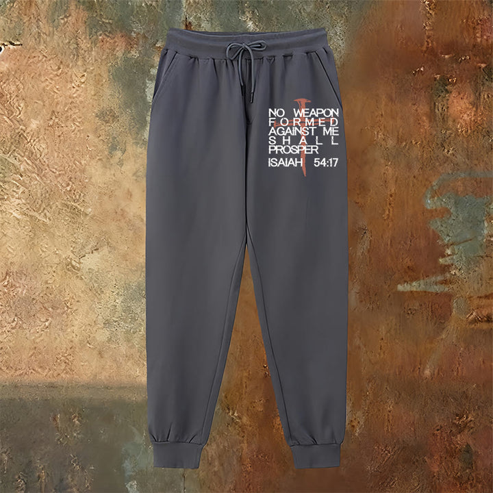 Christianartworkshop Isaiah 54:17 Sweatpants: Faithful Companion for Daily Routines - image 2