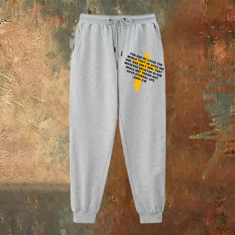 Christianartworkshop John 3:16 Sweatpants: Daily Wear with Gracious Faith - image 23