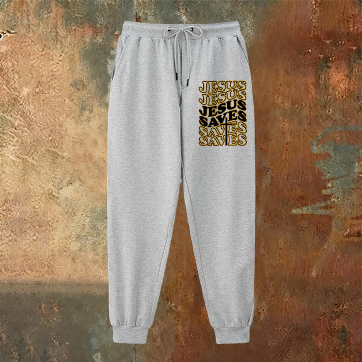 Christianartworkshop Jesus Saves Sweatpants: Daily Comfort Wrapped in Devotion - image 2