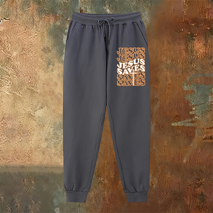 Christianartworkshop Jesus Saves Sweatpants: Daily Comfort Wrapped in Devotion - image 10