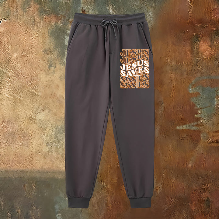 Christianartworkshop Jesus Saves Sweatpants: Daily Comfort Wrapped in Devotion - image 23