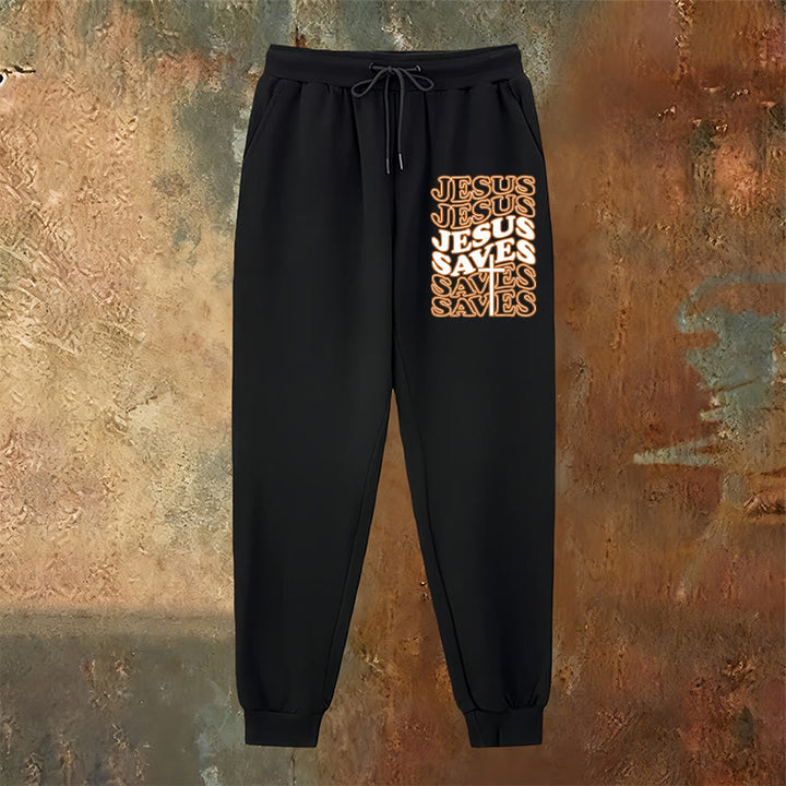 Christianartworkshop Jesus Saves Sweatpants: Daily Comfort Wrapped in Devotion - image 14