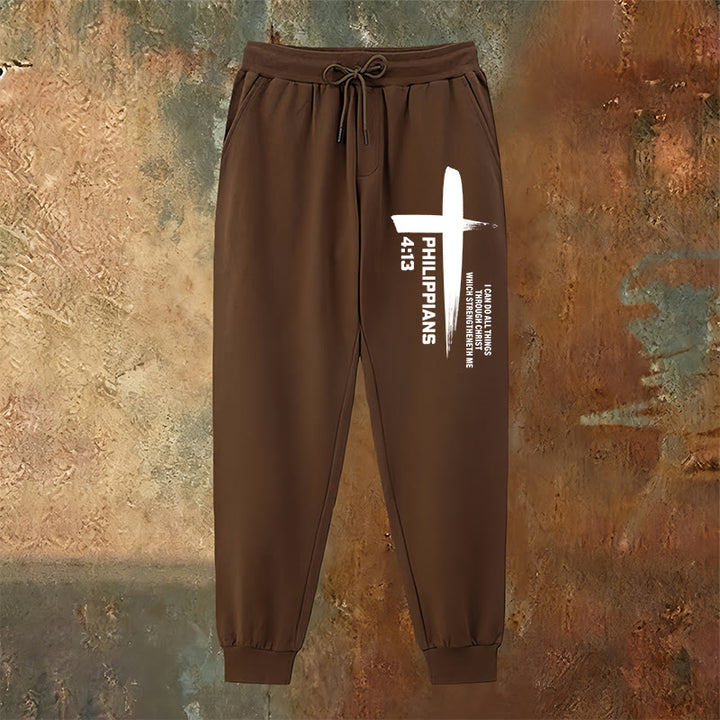 Christianartworkshop I Can Do All Things Cross Sweatpants: Daily Wear Rooted in Hope - image 18