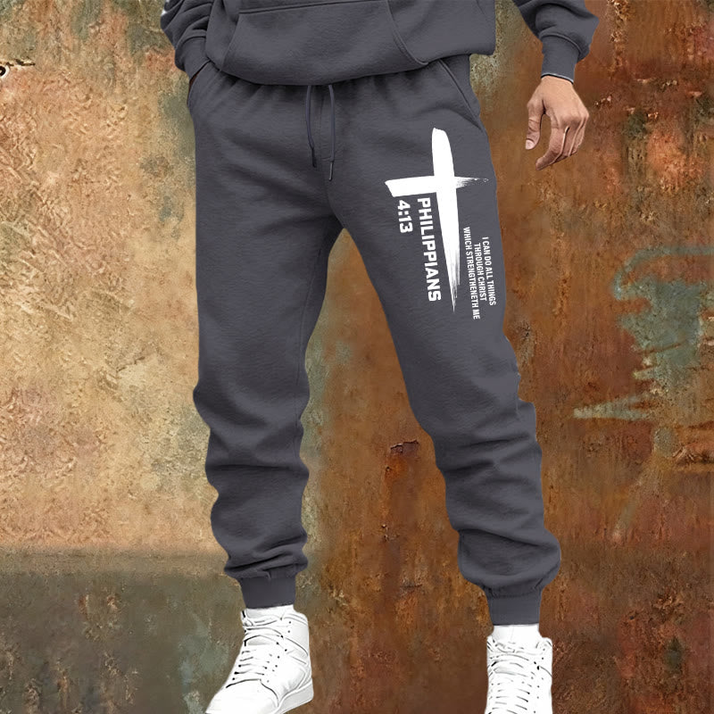 Christianartworkshop I Can Do All Things Cross Sweatpants: Daily Wear Rooted in Hope - image 21