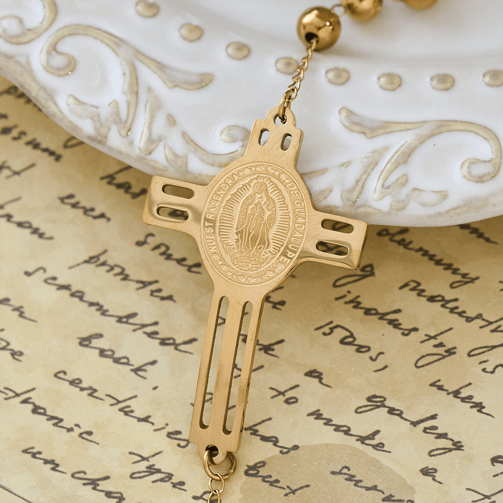 Christianartworkshop Grace-Filled Beaded Bracelet: Cross Charm for Gentle Reminders - image 3